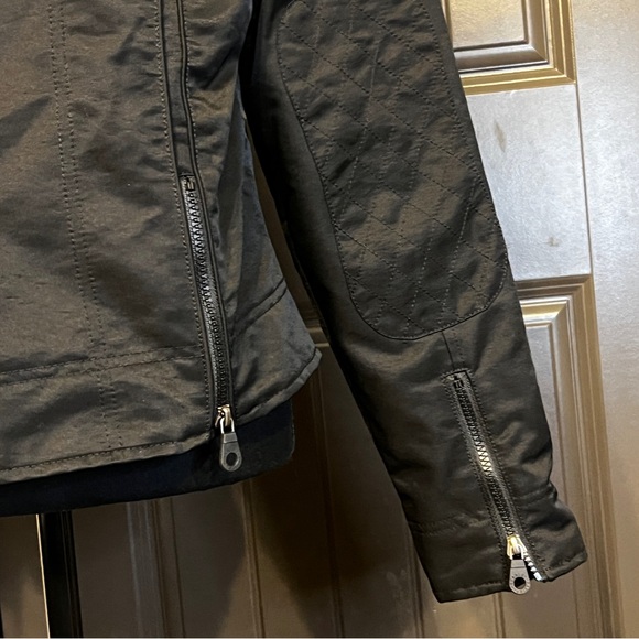 HARLEY-DAVIDSON Black Rhinestone Water Resistant Jacket, Size Medium - Picture 4 of 7